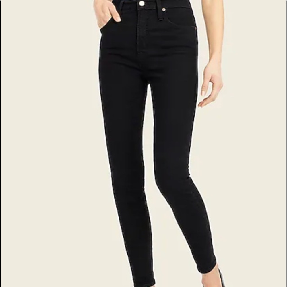 J Crew Toothpick Jeans Black 27R
